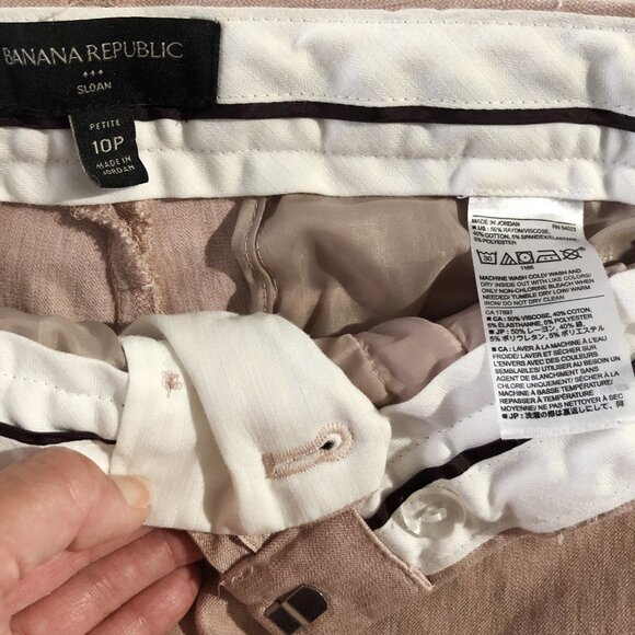 Banana Republic Pants Womens Size 10P Gray Sloan Fit  Tapered Ankle Crop - Picture 8 of 9